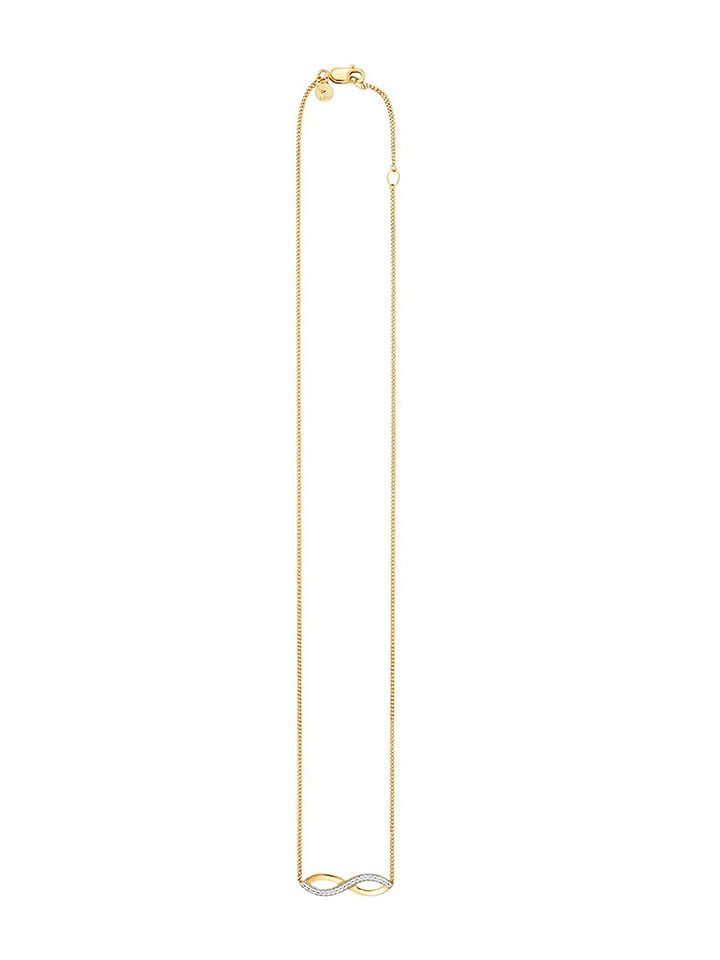 Vergold. Halskette mit Schmuckelement - (L)42 cm