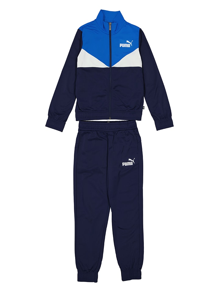 Trainingsanzug "Poly" in Dunkelblau/ Blau