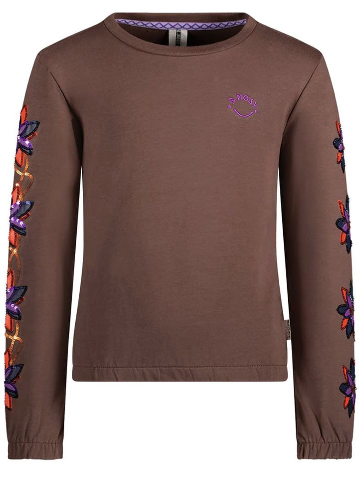 Sweatshirt in Dunkelbraun