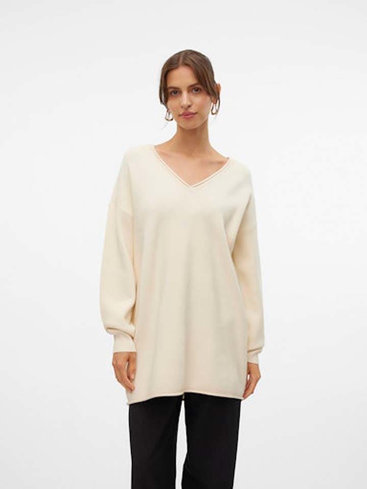 Sweter "Gold" w kolorze kremowym