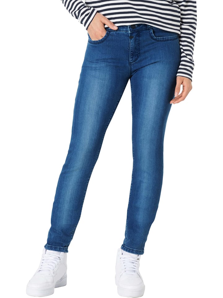 Dżinsy "Enya" - Slim fit - w kolorze niebieskim