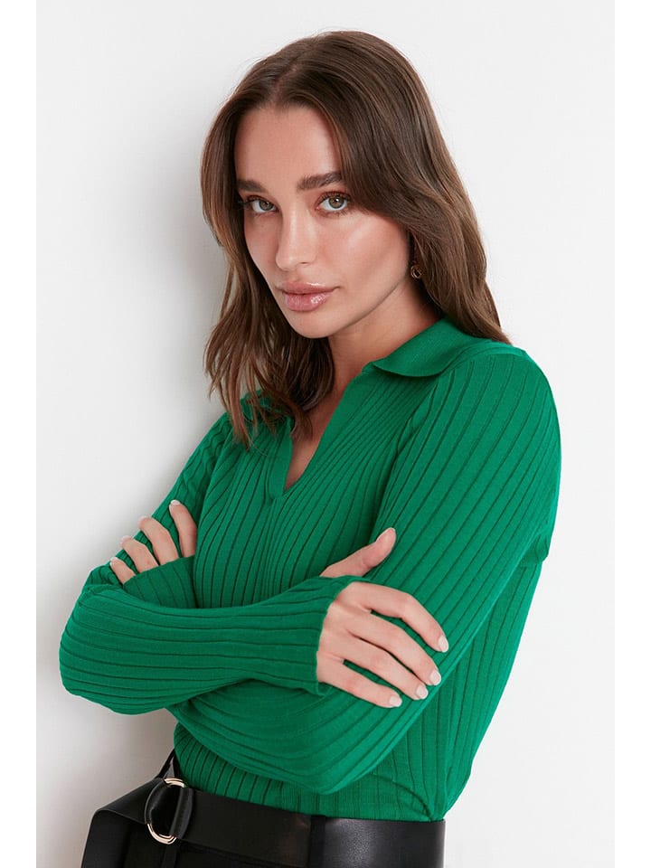 Pullover in Grün