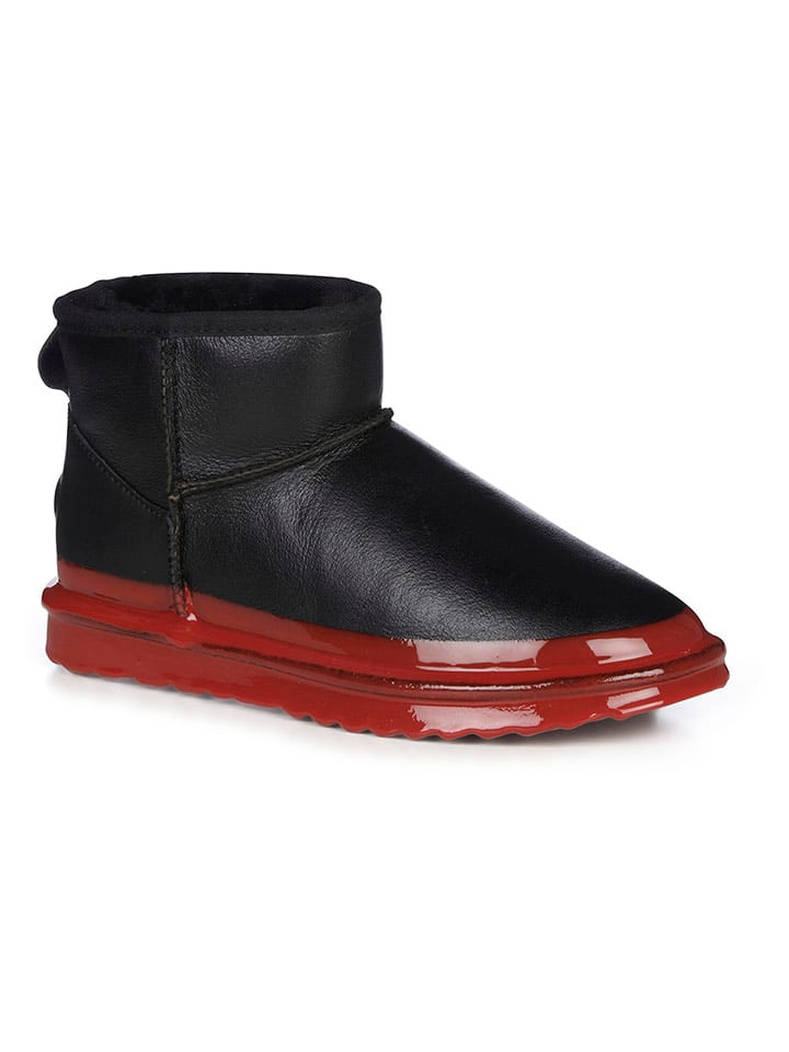 Schaffell-Boots "Strinder Microdipped" in Schwarz