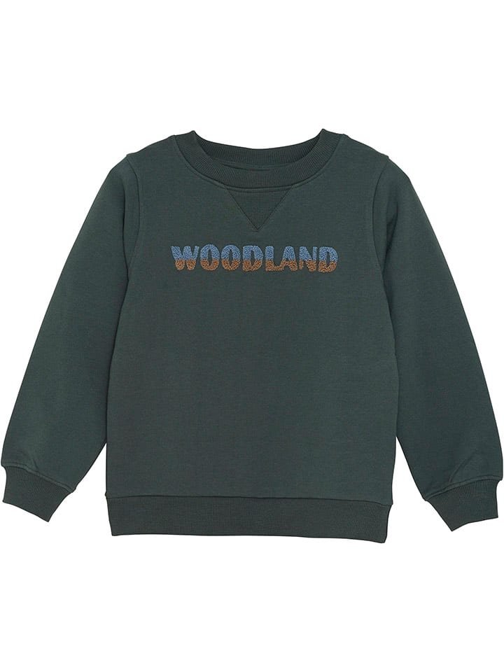 Sweatshirt in Dunkelgrün