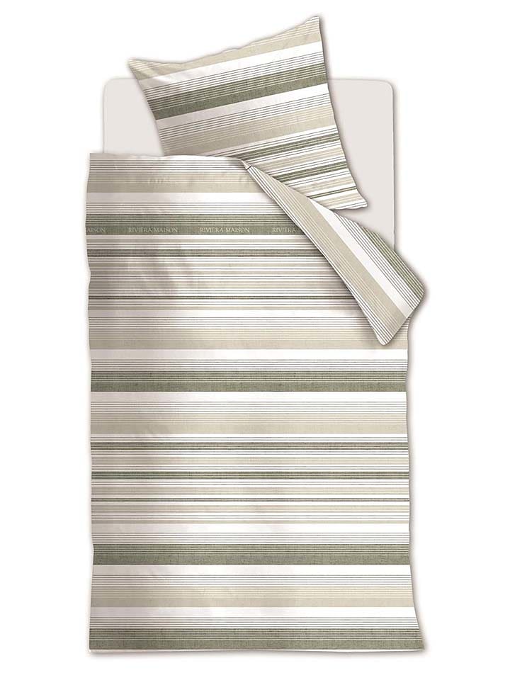 Beddengoedset "Sturdy" beige/groen