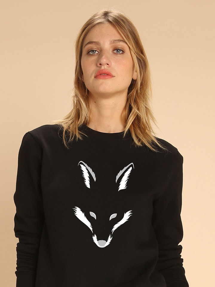 Sweatshirt in Schwarz