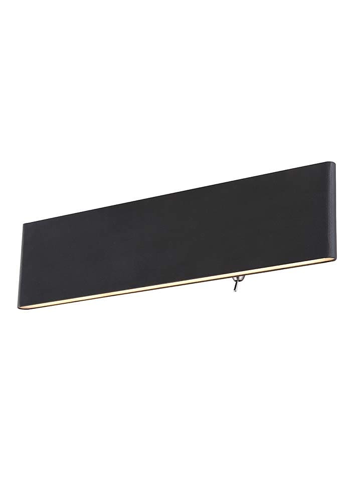 LED-Wandleuchte "Siegfried" in Schwarz - (B)29,5 x (H)8 cm