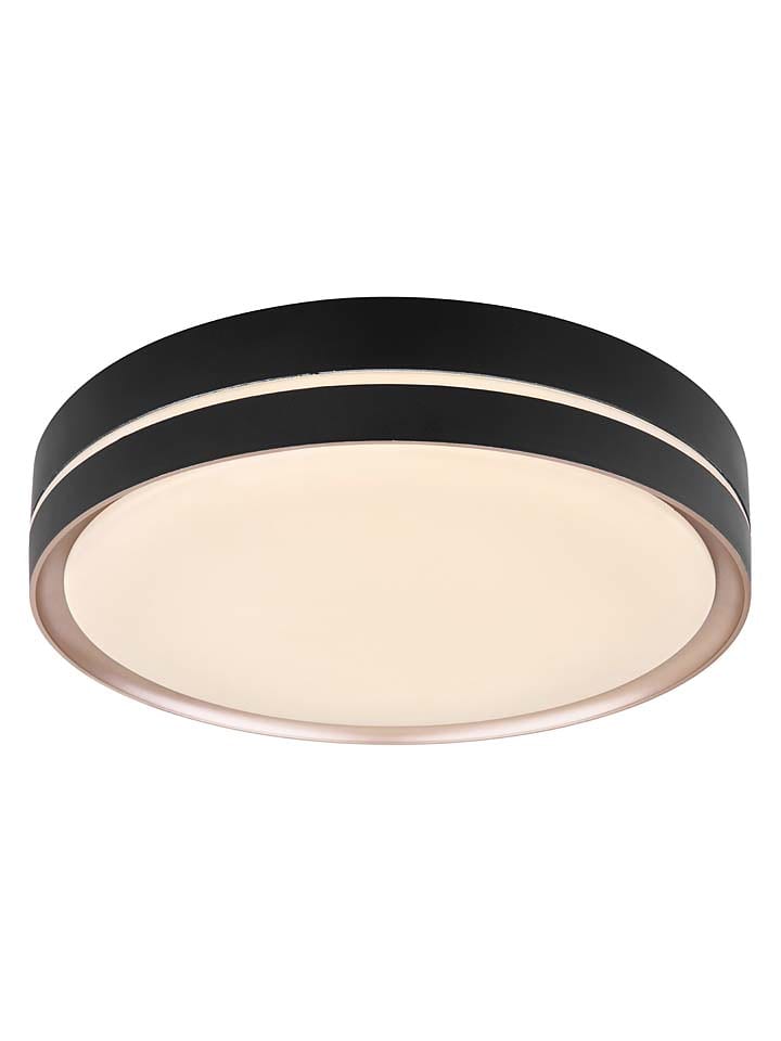 LED-Deckenleuchte "Manni" in Schwarz - Ø 38,5 cm