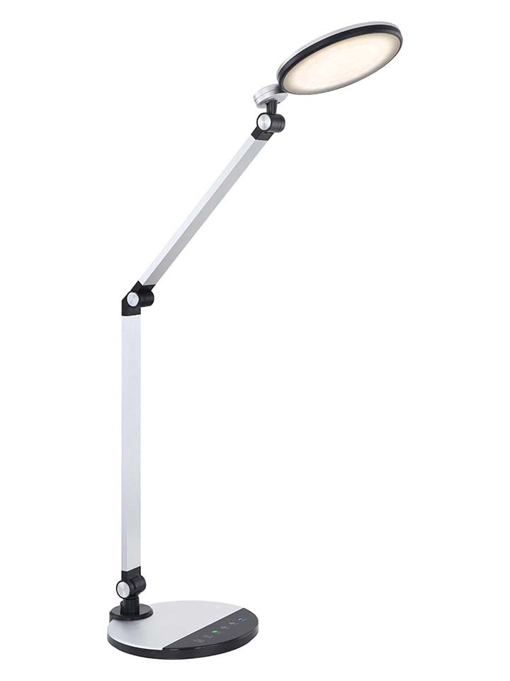 LED-Tischleuchte "Konsti" in Silber/ Schwarz - (H)90,5 cm