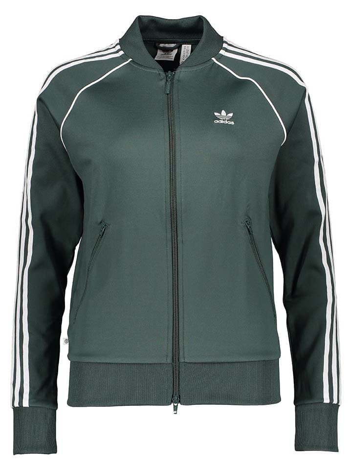 Adidas sweatjacke grün discount