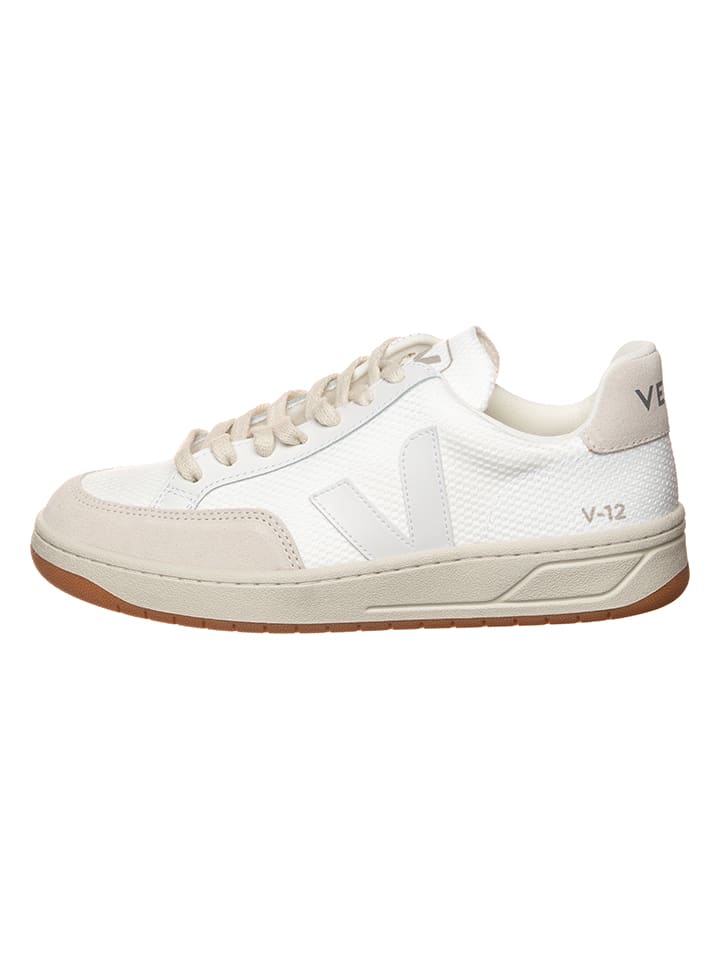 Sneakersy "V 12" w kolorze biało-beżowym