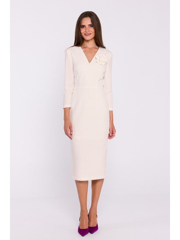 Kleid in Creme