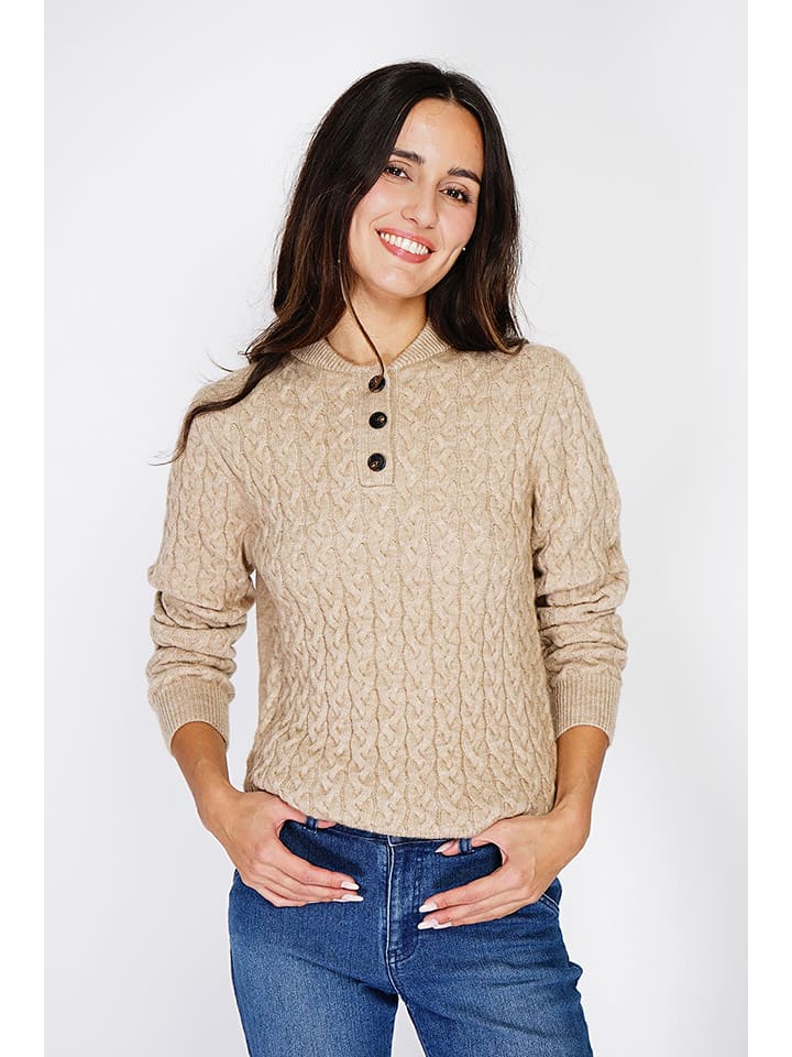 Sweter w kolorze beżowym