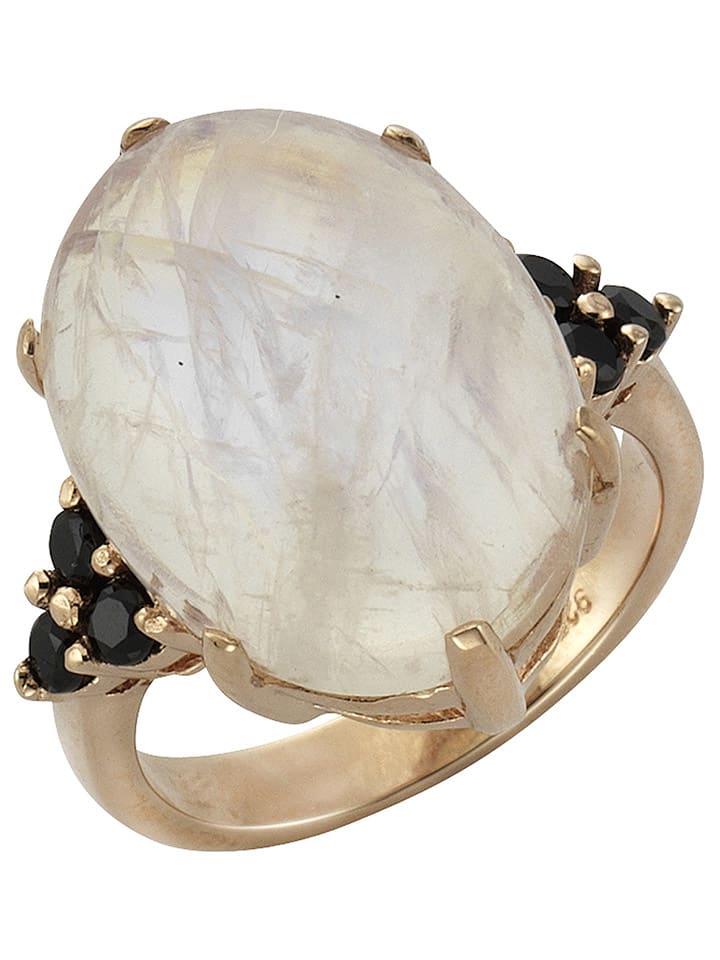 Vergold. Ring mit Edelsteinen