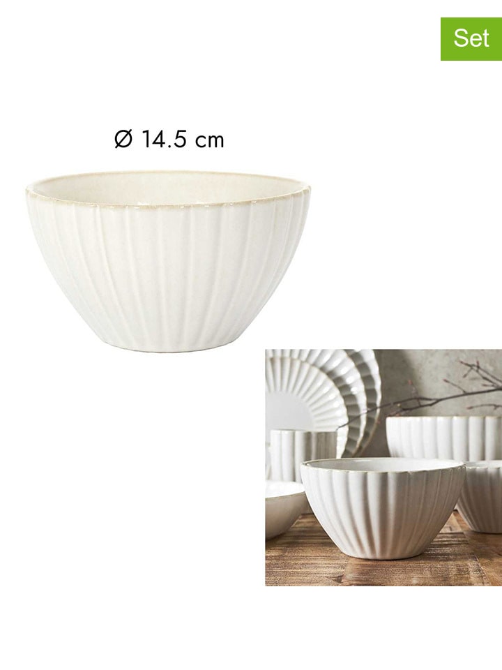 4-delige set: Mueslikom wit - Ø 14,5 cm