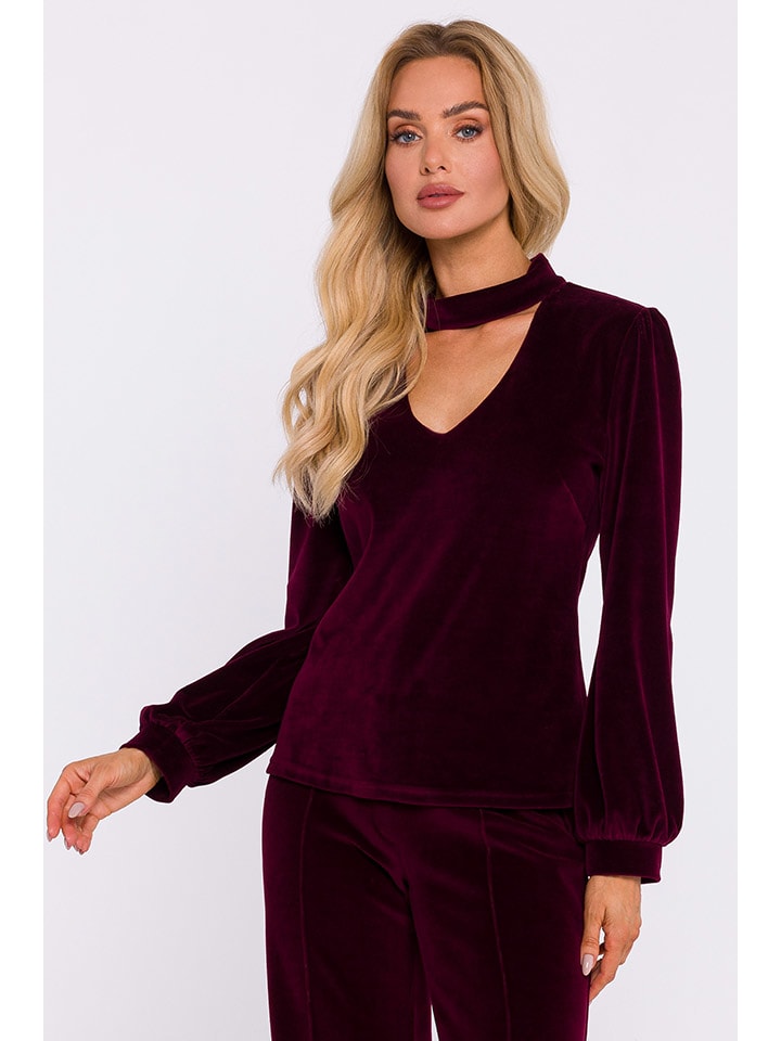 Blouse donkerrood
