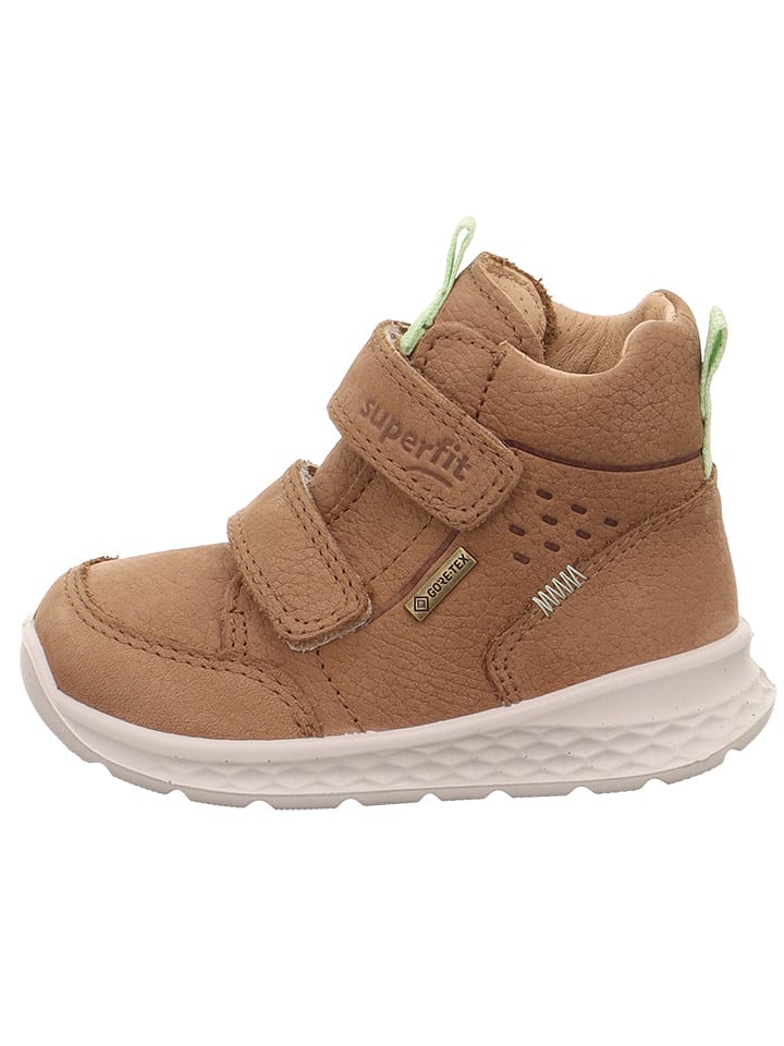 Leder-Winterboots "Breeze" in Hellbraun