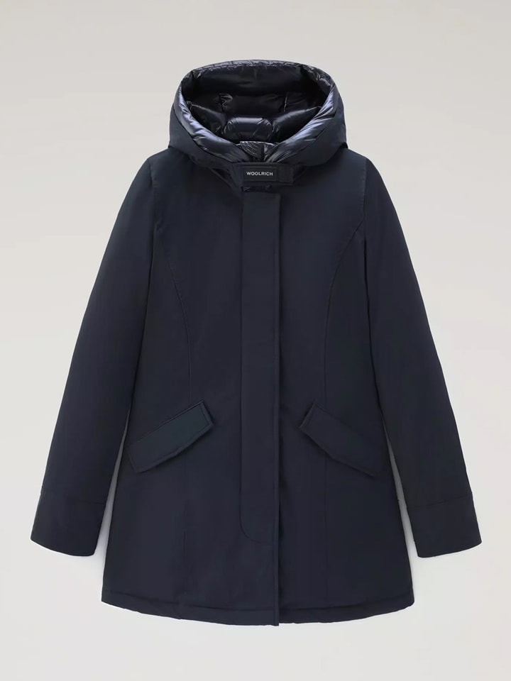 Woolrich Parka puchowa w kolorze granatowym najlepsze wyprzeda e w limango