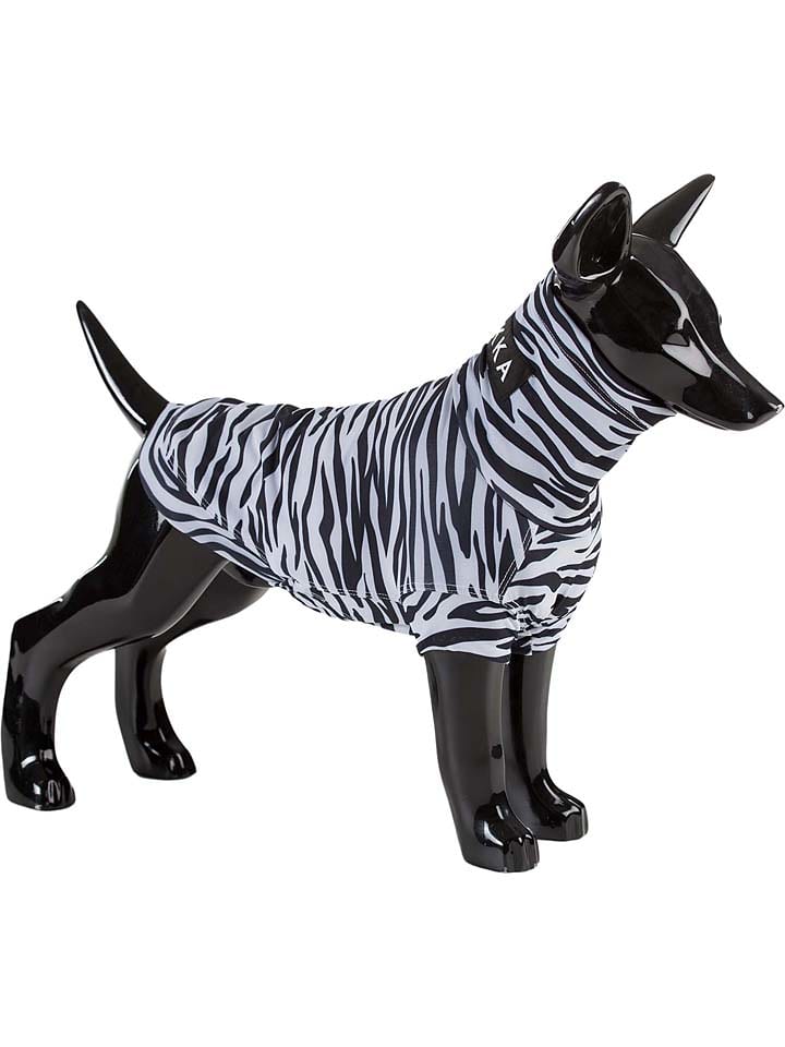 UV&Bug-Hundeshirt in Schwarz-Weiß