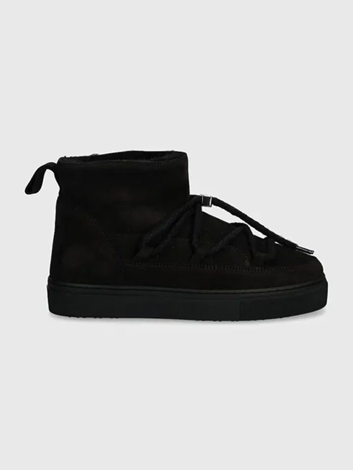 Leder-Winterboots "Classic Low" in Schwarz