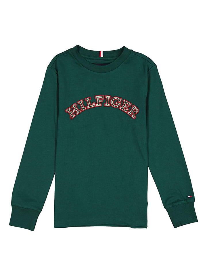 Tommy hilfiger green long sleeve discount
