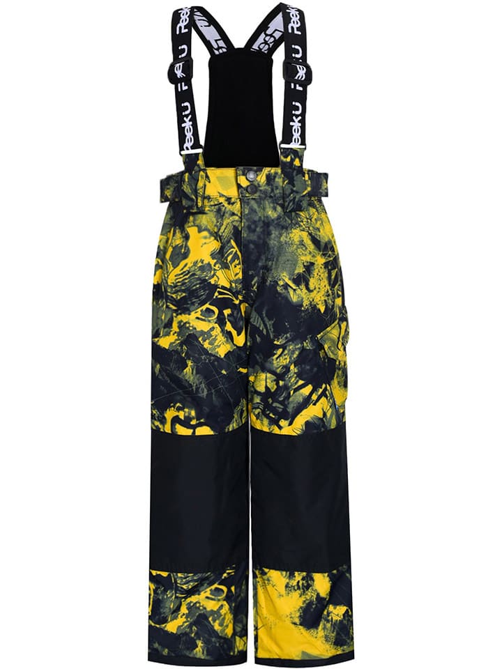Ski-/ Snowboardhose "Kuu" in Schwarz/ Gelb