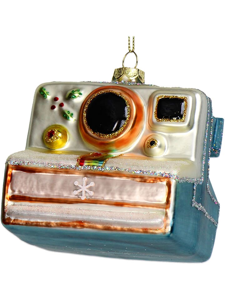 Christbaumkugel ''Polaroid Camera'' in Bunt - (H)8,3 cm