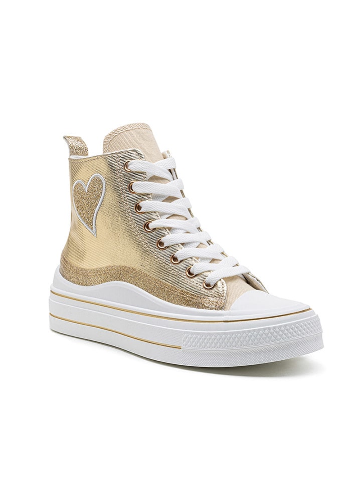 Sneakers in Gold