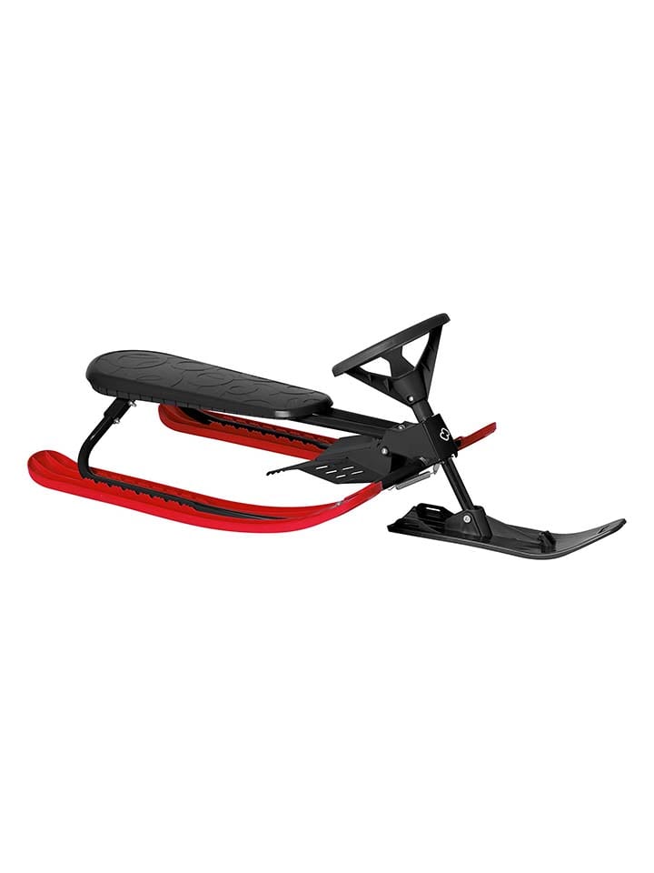 Sanki "Downhill" w kolorze czerwono-czarnym - 8+