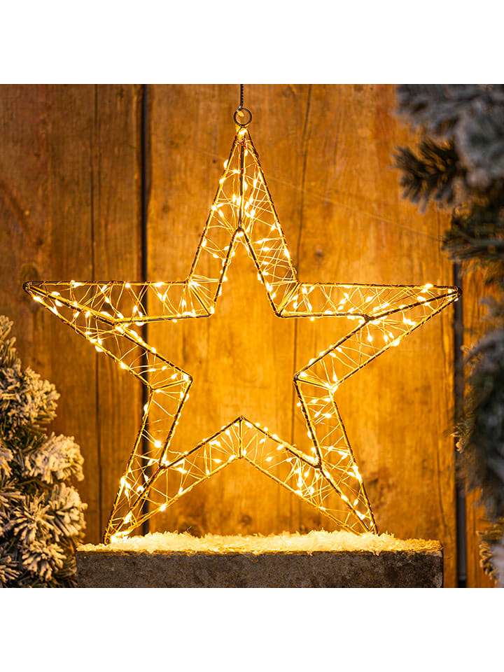 Decoledlamp "Star" warmwit - (B)40 x (H)42 cm