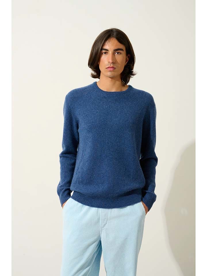 Kaschmir-Pullover "Victo" in Blau