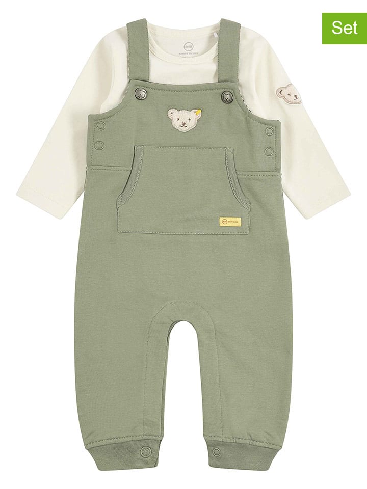 2tlg. Outfit in Khaki/ Creme
