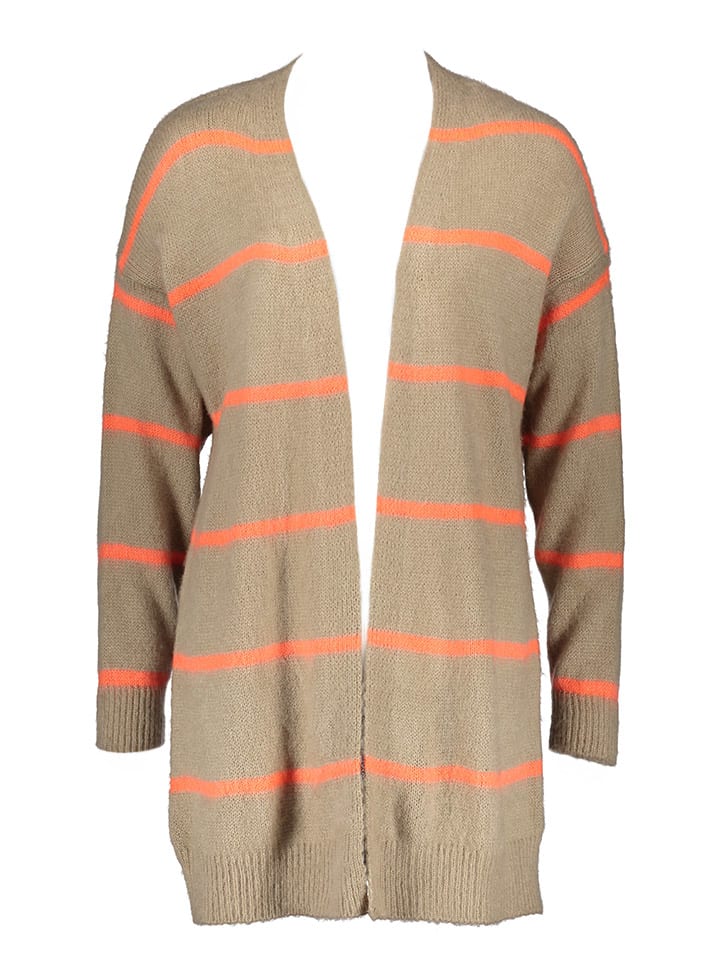 Vest beige/oranje