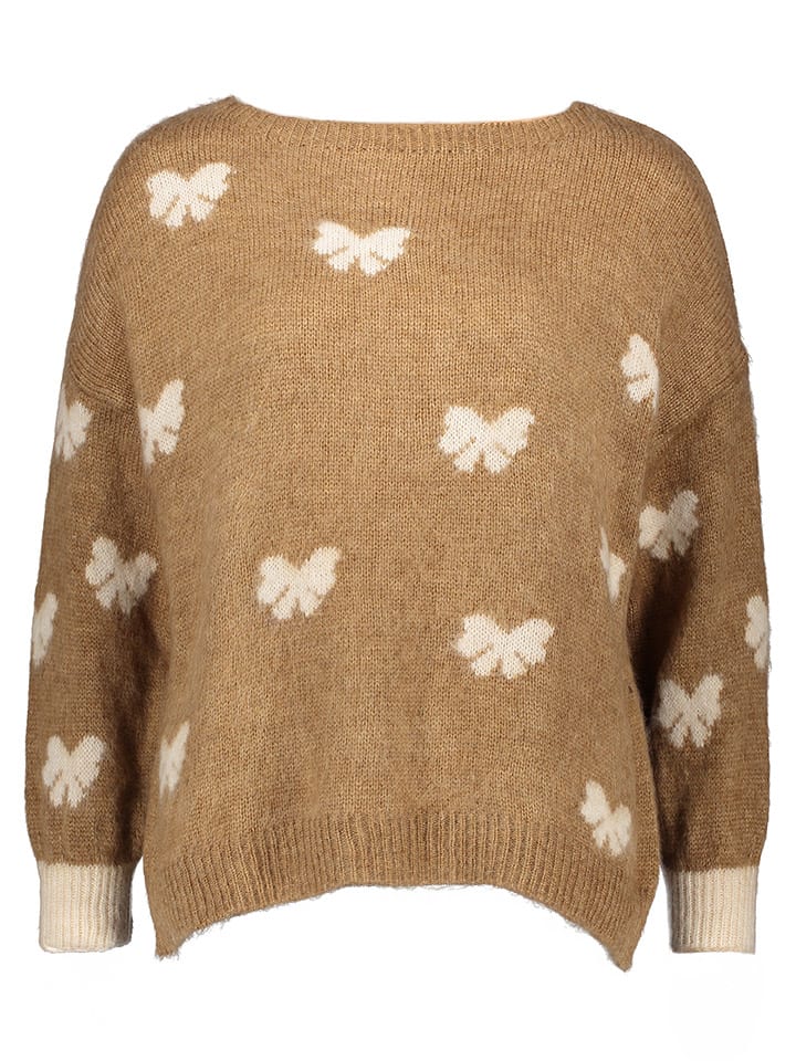 Sweter w kolorze jasnobrązowym