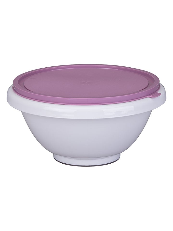 Rührschüssel in Weiß/ Lila - 4,5 l