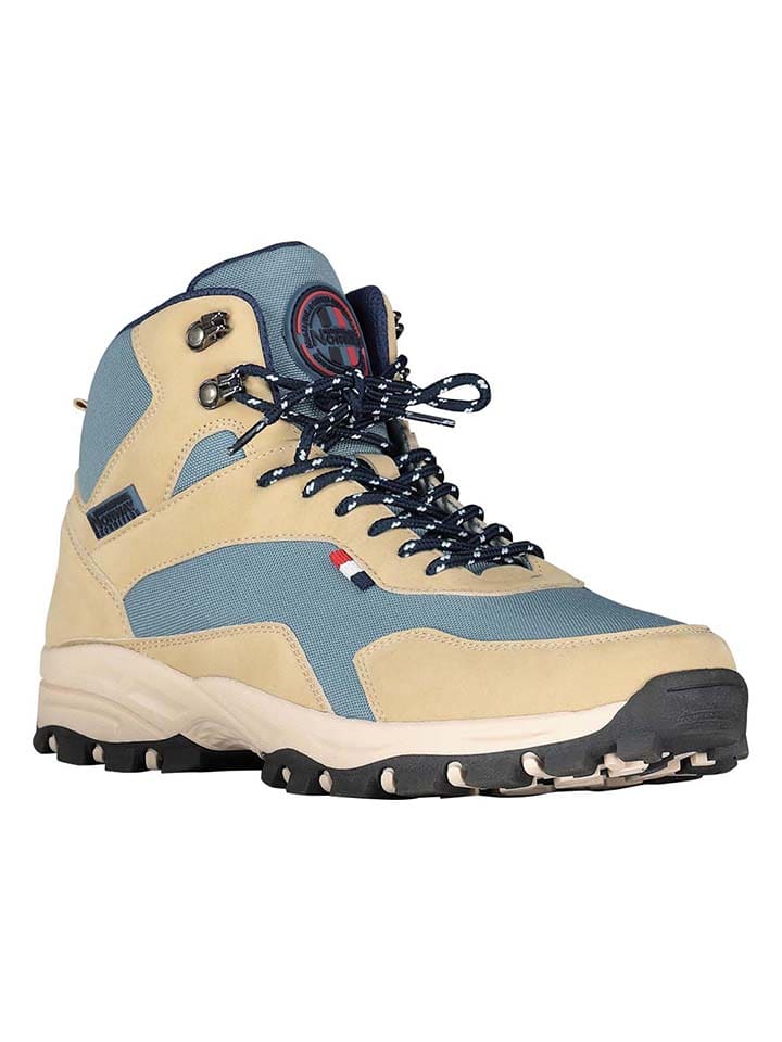 Boots "Olain" in Beige/ Hellblau