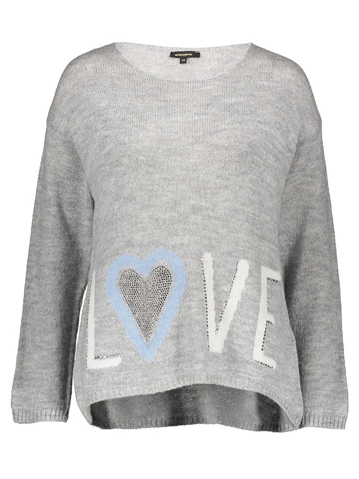 Sweter w kolorze jasnoszarym