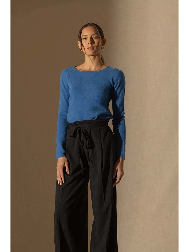 Kaschmir-Pullover "Oprah" in Blau