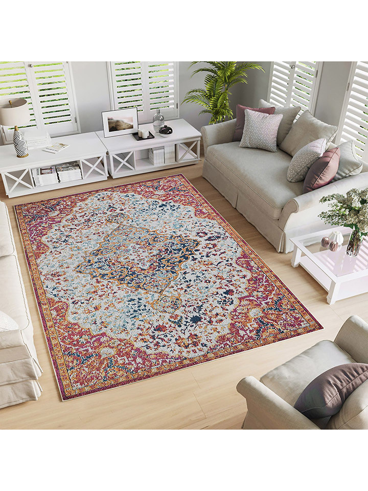 Kurzflor-Teppich in Bunt