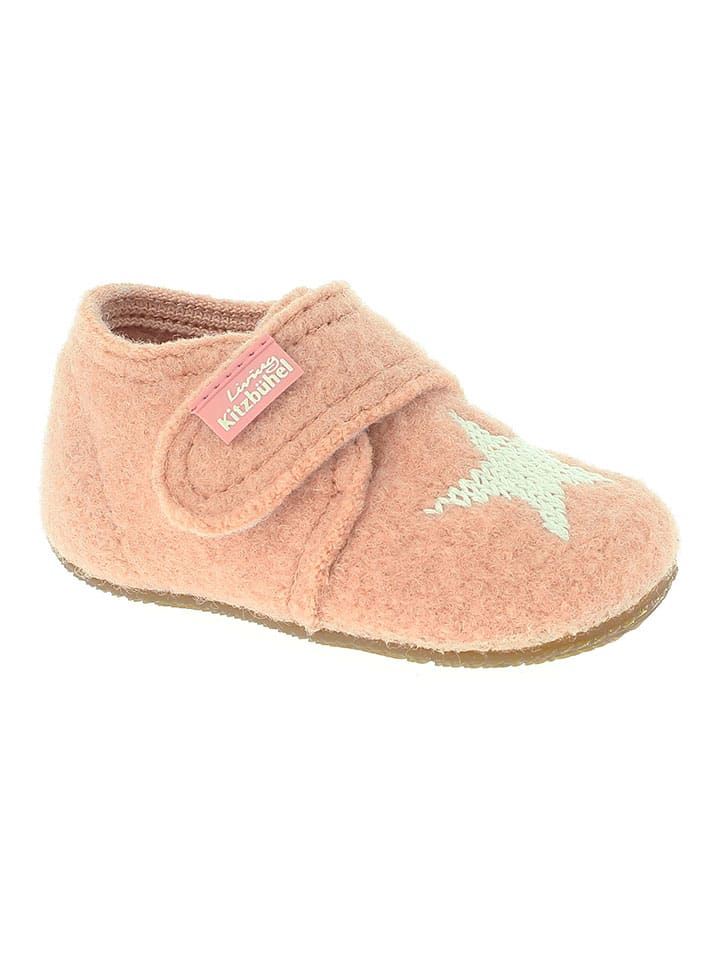 Woll-Hausschuhe "Sternchen" in Rosa