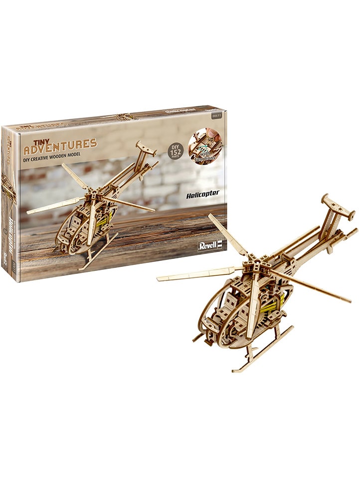 Drewniany model funkcyjny "Revell - Tiny Adventures - Helicopter" - 10+
