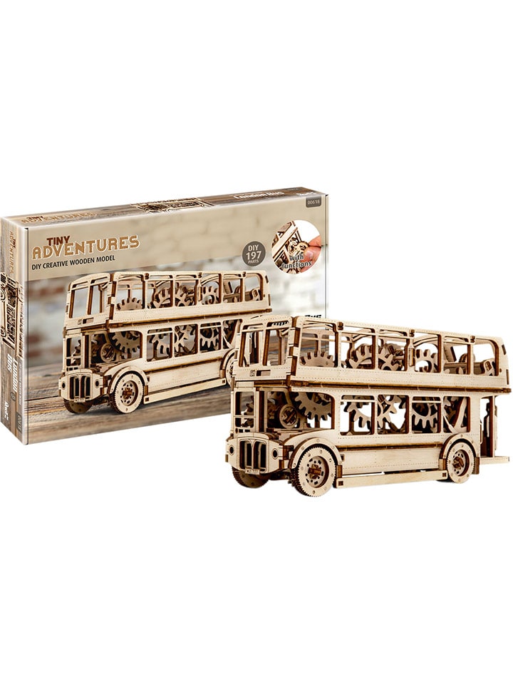 Drewniany model funkcyjny "Revell - Tiny Adventures - London Bus" - 10+