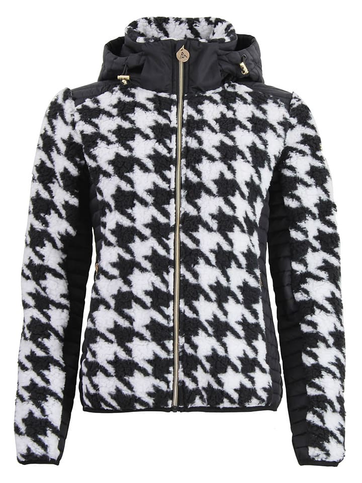 Hybridjacke "Amore" in Schwarz/ Weiß