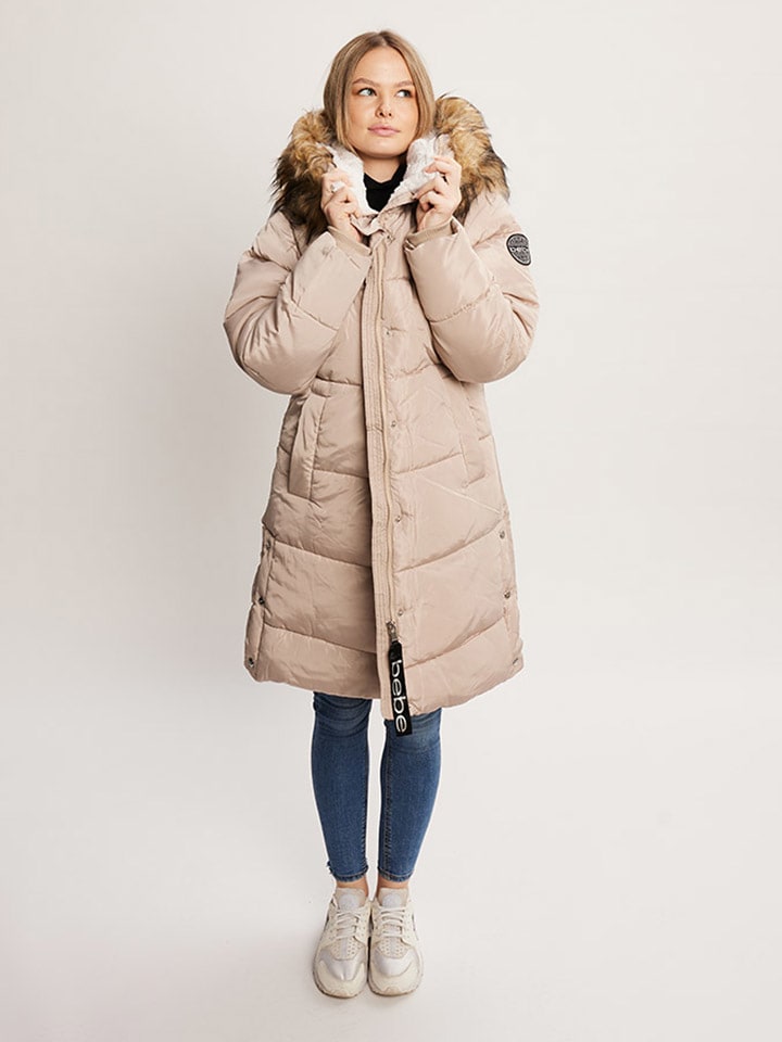 Wintermantel beige