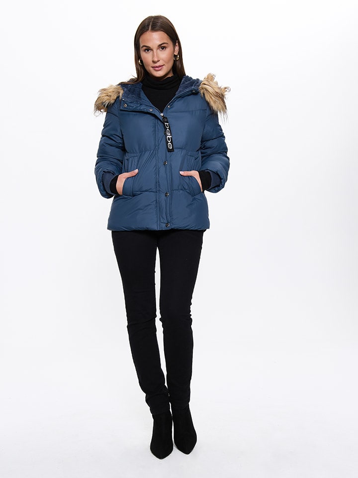Winterjas blauw