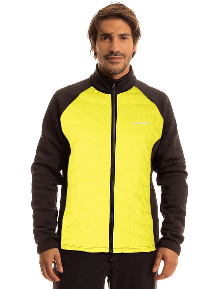 Hybridjacke in Gelb/ Schwarz