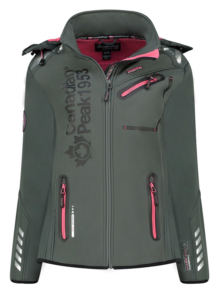 Softshelljas "Reineak" grijs/roze