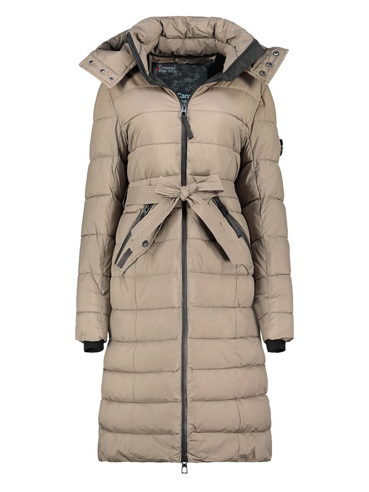 Wintermantel "Cabimeak" in Taupe
