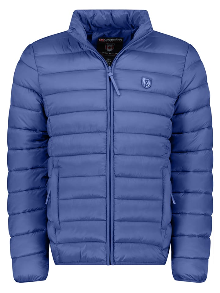 Doorgestikte jas "Amitaleak" blauw