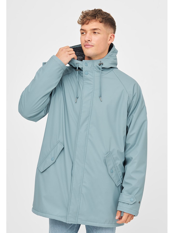 Raizzed gewatteerde winterjas Tuvalu met logo diepblauw